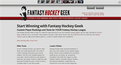Desktop Screenshot of fantasyhockeygeek.com